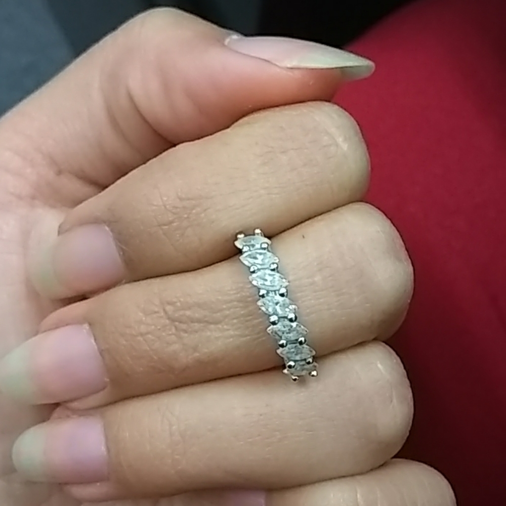 Stackable Gem 925 Sterling Silver Ring - image 1